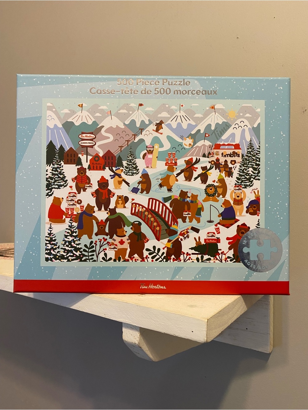 Tim Hortons 2025 500-Piece Winter Scene Puzzle